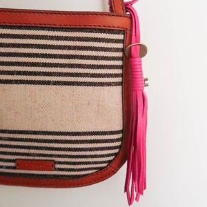 Fossil Striped Crossbody Bag